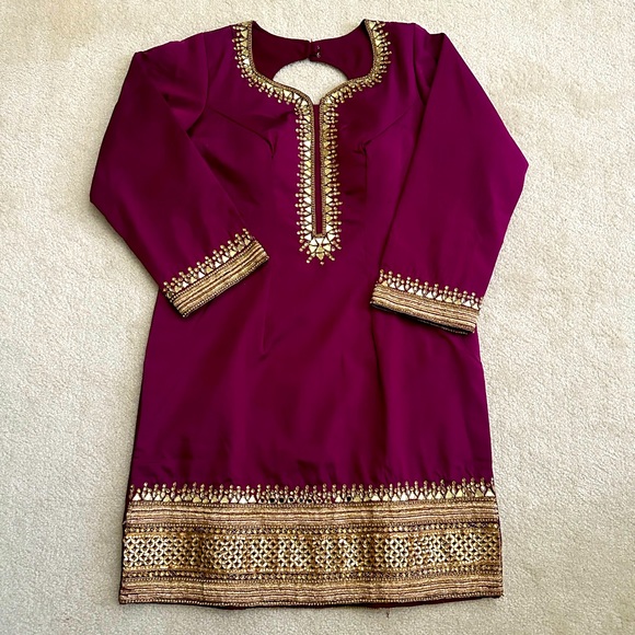 New Purple Palazzo Suit with Pants - Picture 1 of 9